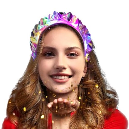 1PCS Light Up Headbands LED Flash Glowing Hair Band Laser Hair Hoop Tiara Luminous Headbands Party Costume Hair Accessories for Women and Girls