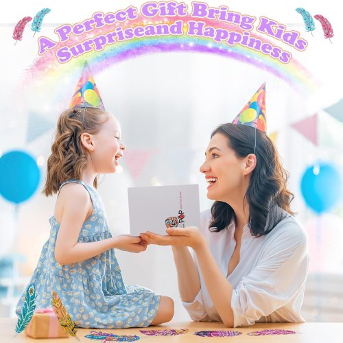 2 YiConfety Diamond Art Kits for Kids, Diamond Art Christmas Gift, Gem Art Kits for Girls Birthday, Arts and Crafts for Kids Ages 6 8 10