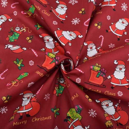 8PCS Cotton Fabric Squares 20" x 20" Fat Quarter Fabric Bundles Craft Fabric for Patchwork Sewing Quilting Crafting DIY (Christmas)