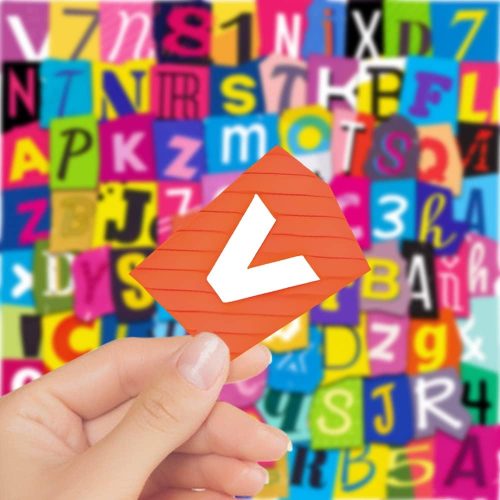 100pcs Alphabet Number Colorful Letter Stickers - Waterproof Vinyl for Decoration Arts, DIY Crafts, Journal, Laptop, Scrapbooking
