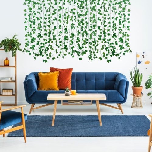 Fake Vines for Room Decor(24Pack168Ft) Aesthetic Artificial Plant Ivy Leaves Hanging Greenery Garlands for Home Bedroom Wall Wedding Christmas Party Office patio Indoor, Outdoor Garden Décor