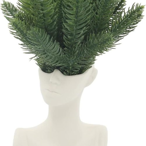 50 Pcs Artificial Pine Branches Green Plants Pine Needles DIY Accessories for Garland Wreath Christmas and Home Garden Decor (50, Green)