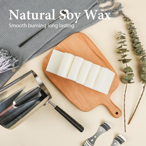 4 SAEUYVB Candle Making Kit, Complete Candle Making Kit for Adults, DIY Starter Soy Candle Making Supplies/Kit, DIY Arts & Crafts Kits Perfect as Home Decorations