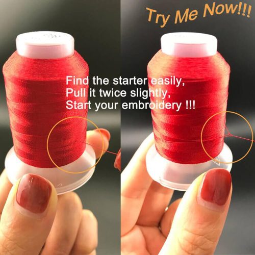 4 New brothread 40 Colors Compatible with Brother Polyester Embroidery Machine Thread Kit 500M (550Y) Each Spool Compatible with Brother Babylock Janome Singer Pfaff Bernina Embroidery & Sewing Machine