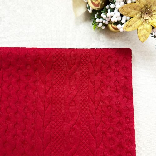 4 Booque Valley Christmas Pillow Covers, Pack of 2 Super Soft Elegant Modern Patterned Red Cushion Covers Decorative Stretchy Throw Pillow Cases for Sofa Bed Car Chair, 18 x 18 inch(Red)