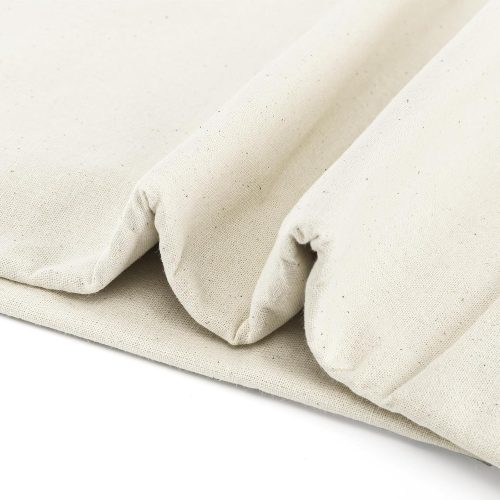 4 Tosnail Cotton Muslin Fabric, 63 Inch x 5.5 Yards Muslin Cloth, Natural Unbleached Linen Cotton Fabric by The Yard for Sewing, Embroidery, Quilting, Draping, Craft Project