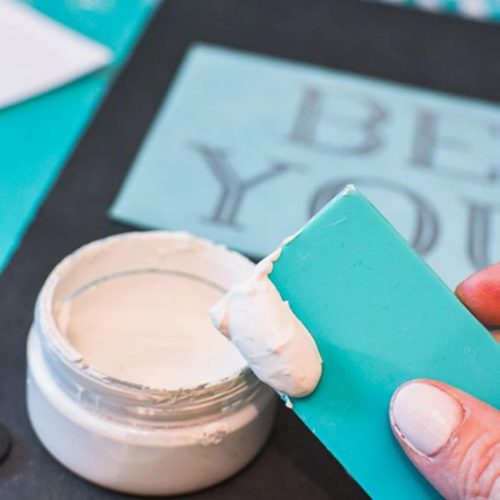 JAJADO 8 Jars Chalk Paste Paint for Stencils with 8 Pcs Mini Craft Squeegees, Chalk Paste Stencil Paint Adhesive Silk Screen Transfers for Crafts Wood, T-Shirt, Cup, Home Decor Silk Screen Supplies