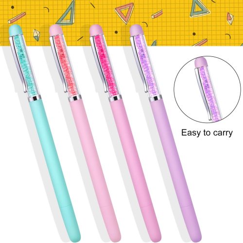4 4 Pieces Diamond Art Pen Painting Drill Pen DIY 5D Diamond Painting Point Drill Nail Point Pen for DIY Nail Craft Sewing Children's Handicraft Point Tools, 4 Colors
