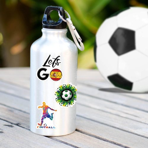 4 100PCS Soccer Stickers for Scrapbooking, Vinyl Waterproof Stickers for Water Bottles, Soccer Team Gifts for Kids Teens, Christmas Stocking Stuffers for Kids Boys Girls