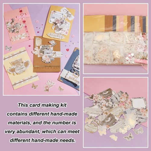 4 AHANDMAKER DIY Envelope & Card Making Kits, Handmade Greeting Card Sets Make Your Own Card Crafts Teacher Appreciation Cards for Thanksgiving Birthday Present Classroom Exchange Gift