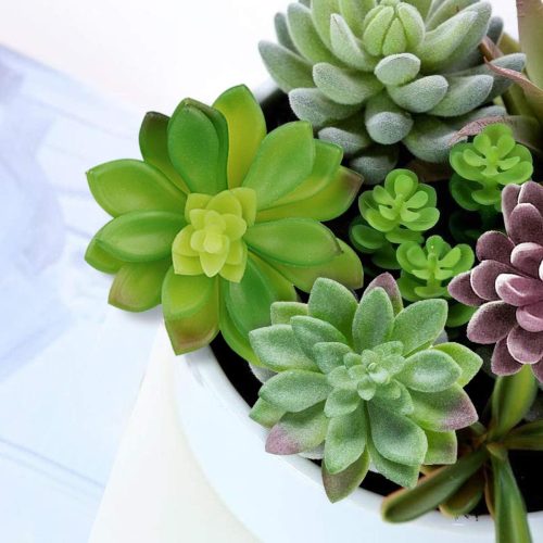 4 Anoak Artificial Succulent Plants - 16 Pcs Set Faux Succulents Unpotted Fake Succulent Plants, Premium Crafting DIY Floral Decor for Home Garden Office Party (High Realistic)