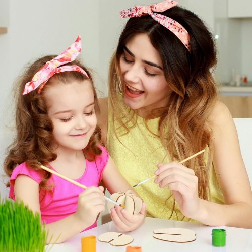 4 COCHIE DIY 3D Pumpkin Fall Wood Crafts to Paint for Kids Adults, Paintable Unfinished Wooden Slices for Craft, Autumn Pumpkins Cutouts Ornaments for Painting Decorations (24 PCS)