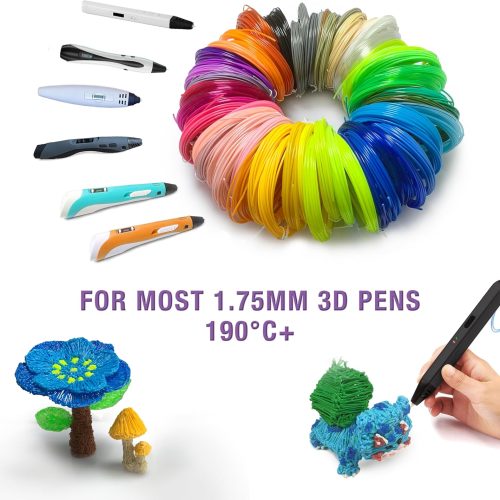 3D Pen Print Filament - 20 Bundle PLA Refills for 3D Printing - Ideal for Art, Crafts, Doodler to Create - is Great Birthday and Christmas Gifts for Kids