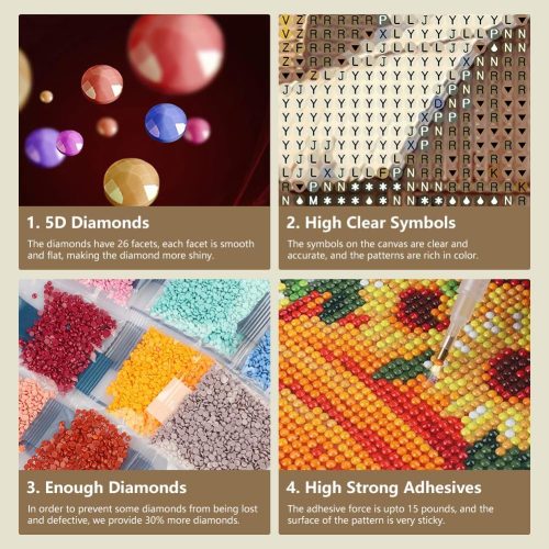 FHBUBPUP Farm Life Diamond Painting Kits for Adults, Rural Scenery Diamond Art for Beginners, 5D DIY Full Drill Round Gem Art Craft Home Wall Decor Gift 12x12 inch
