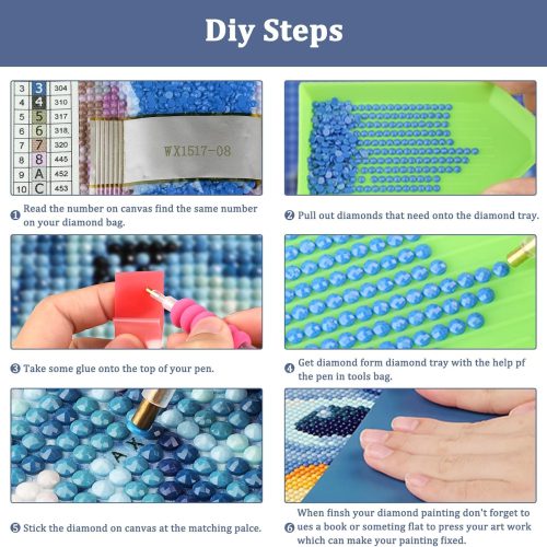 Auremi Jesus Diamond Painting for Adults,5D Diamond Art Kits, Full Drill Diamond Dots Paintings for Beginners, Diamond Art Painting Kits for Home 30x40 cm