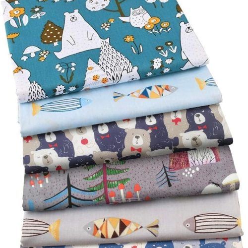 Aubliss 50pcs 100% Cotton Fabric Bundle 10" x 10" PreCut Fat Squares Sheets Printed Floral Sewing Supplies for Patchwork Sewing DIY Crafting Quilting Fabric(50PCS 10"x10", Floral)