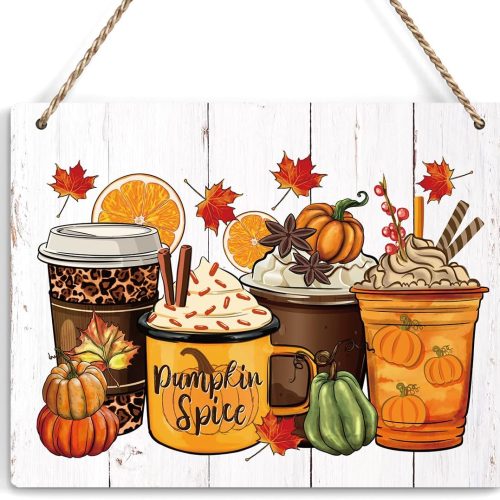 Fall Decor Happy Hallothanksmas,Fall Gnomes Pumpkin Wall Art Decor, Rustic Thanksgiving Decorations for Home Hanging Sign, Halloween Christmas Farmhouse Wall Hanging, Harvest Autumn Wooden Sign