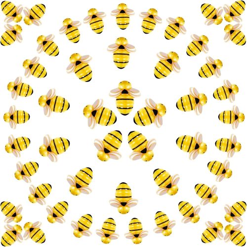 4 60 Pcs Tiny Resin Bees for Crafts Bulk Small Mini Plastic 3D Flatback Bee Charm Embellishments for Summer Honey Themed Party Decor Art DIY Crafts Baby Shower Birthday Decoration