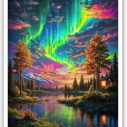 4 Plants Paint by Number for Adults-Paint by Numbers Kit for Adults, Bookshelf Painting by Numbers for Gift Home Wall Decor (Plants, 16x20 inch)