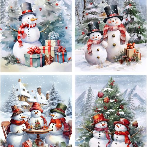 Eersida 4 Pcs Christmas Diamond Painting Kits for Adults,Christmas Family Cardinal Diamond Art Kits for Adults Beginner,5D DIY Round Gem Art,Home Wall Decor 10 x 11.8 Inches(Gnome)