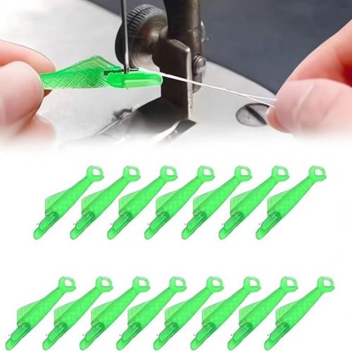Fish Mouth Automatic Sewing Needle Threader - 15pcs Upgrade Quick Loop, Easy Self-Thread Tool