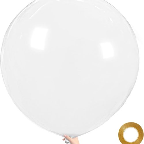 White Big 36 Inch Balloons, 9Pcs White Giant Big Latex Balloons, Large Balloons for Birthday Wedding Party Decorations. (white)