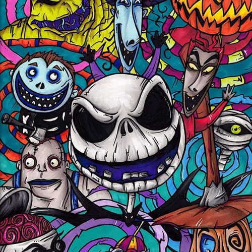 Nightmare Before Christmas Cross Stitch - Jack Needlepoint Counted Cross Stitch Kits for Beginners Adults Patterns Dimensions Embroidery Kits Arts and Crafts (11CT)