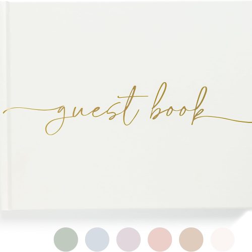 Lamare Wedding Guest Book – Polaroid Guest Book for Wedding Reception, Baby Shower, Birthday, Bridal Shower and Special Event Guestbook – A Stylish Sign in Book for Party - Blank Page