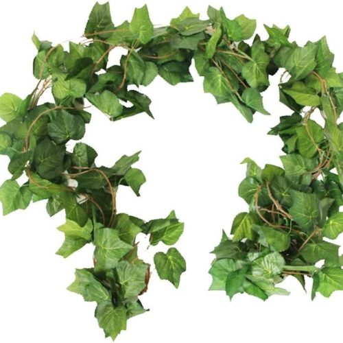CT0524-FGR-46GT_1 91Ft 12 Strands Autumn Artificial Grape Plant Fake Greenery Garlands Hanging Leaves Plant Vine Fall Decoration for Home Wedding Wall Party
