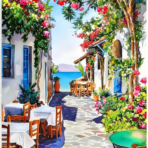 Paint by Numbers Kit for Adults - Scenery Paint by Numbers on Canvas for Beginners, DIY Acrylic Simple Landscape Paint by Number for Gift Home Wall Decor 16x20 Inch