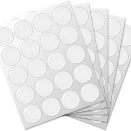 100-Piece Epoxy Resin Dome Stickers – Self-Adhesive Dots for DIY Crafts, Bottle Caps, Hair Bows, Scrapbooks, Jewelry & Pendants,1-Inch,Clear