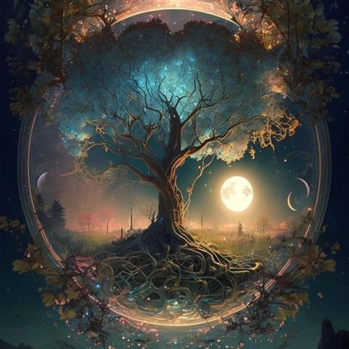 CT0731ZRA604GT_1 Arttoplus Tree of Life Paint by Numbers Kit for Adults-Tree of Life Adult Paint by Number Kits on Canvas,DIY Oil Painting by Number Adult for Gift Home Wall Decor(16x20inch)