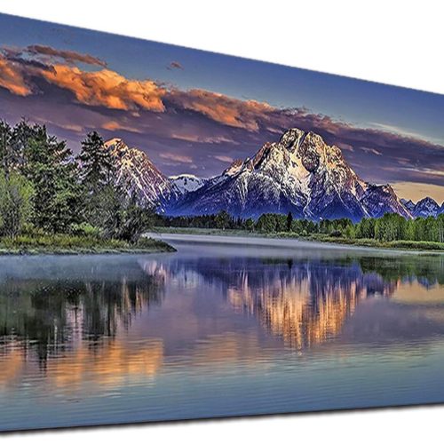 JATOK 5D Diamond Painting Kits for Adults DIY Large Mountain Full Round Drill (35.5 x 15.7 inch) Crystal Rhinestone Embroidery Pictures Arts Paint by Number Diamond Art Kits for Home Wall Decor