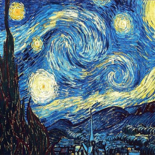 NIHO-JIUMA Van Gogh Starry Night 5D Diamond Painting Kits, DIY Full Drill Diamond Art Gift for Adults & Teens, Home Wall Decoration (50 X 63 cm / 20 X 25 inches)