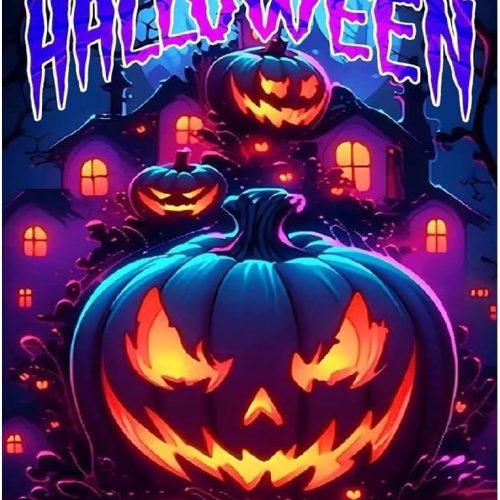YarnMate Halloween Diamond Art Kits for Adults Beginners,Halloween Pumpkin DIY Diamond Art 5D Full Drill Diamond Dots Diamond Painting Kits for Adult,Art Crafts for Home Wall Decor Gift-12x16in