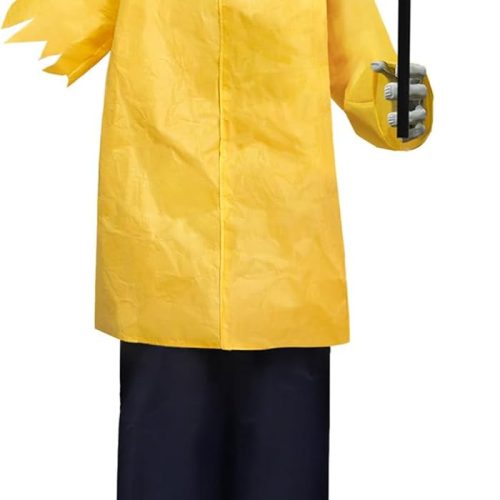 Halloween Decorations Outdoor, 4 Ft Life Size Animatronics Prop with Glowing Balloon, Sound-Activated Sensor, Scary Decor for Home Party Indoor Outside Garden Lawn Grave Yard