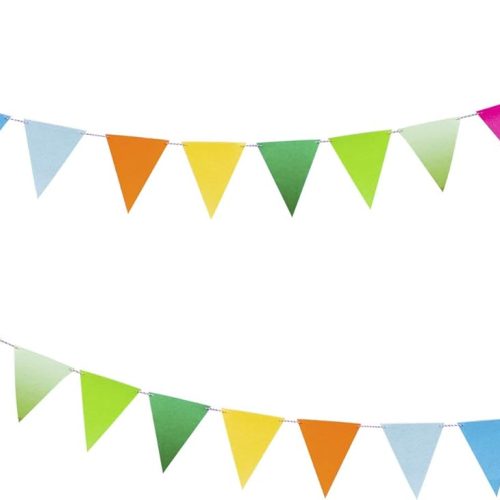 Rainbow Felt Fabric Bunting, 24 Pcs/ 16.4 Feet(2 Pack) Decoration Banners for Birthday Party, Baby Shower, Window Decorations and Children's Play Room Decorations