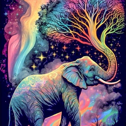 CTN301CT_1 Meothan 5D Diamond Painting Kits for Adults Elephant Diamond Art Kits for Adoults DIY Full Round Paint with Diamond Art Dots Abstract Gem Art Painting Crafts for Home Wall Decor 11.8x15.7inch