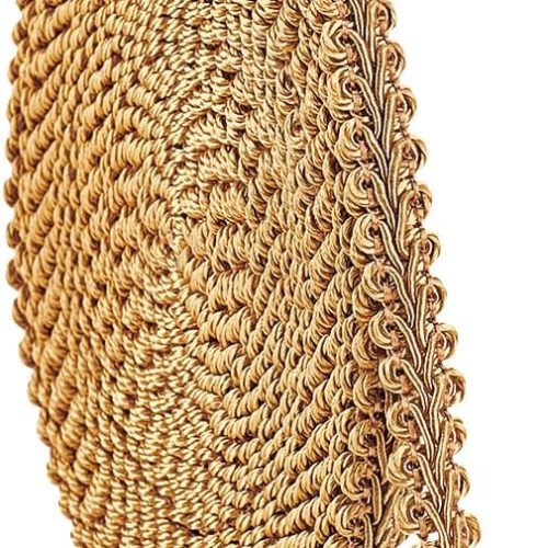 PH PandaHall 15 Yards Golden Gimp Braid Trim 1/2 inch Gold Polyester Woven Fabric Lace Upholstery Trim for Sewing Costume DIY Crafts Upholstery Curtain Slipcover Decoration