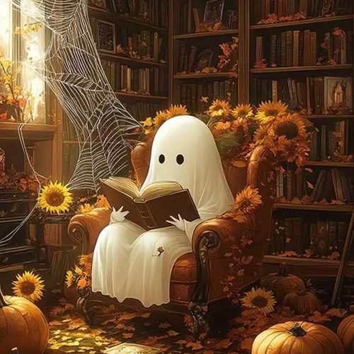 croshom Halloween Diamond Art Kits for Adults, Halloween Diamond Painting Kits, 5D DIY Horror Full Round Diamonds Craft Kit for Home Wall Decor Gifts 12" x 16"