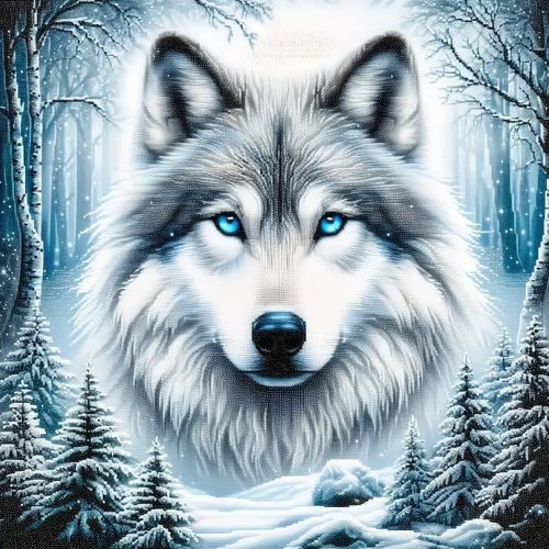1 MOMDEDP Diamond Painting Kits for Adults Wolf 5D Diamond Art Kits for Adults Beginner, Paintings with Diamonds Gem Art and Crafts Animal Wolf Head Art Kits for Adult for Home Wall Decor 12x12 Inch