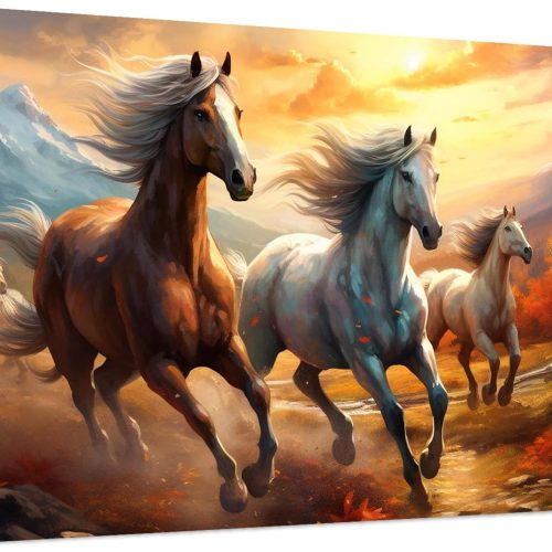 1 Axquilon Extra Large Diamond Art Kits for Adults, 5D Horse Large Diamond Painting Kits for Beginners, Full Drill Horse Crafts Gem Art Painting for Home Wall Decor 28x16in