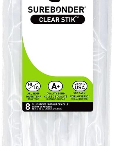 1 Surebonder DT-8 10" All Purpose Glue Sticks (8 Pack), Multicolor