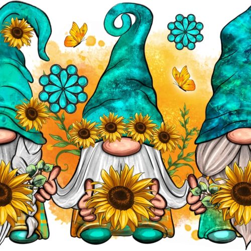 1 Baipisan Cross Stitch Kits for Adults - Gnome Stamped Crossstitching Kits Preprinted 11 Count Cross-Stitch Kit for Beginner, 11CT Prestamped Easy Pattern Needlepoint Kits Crafts for Decor