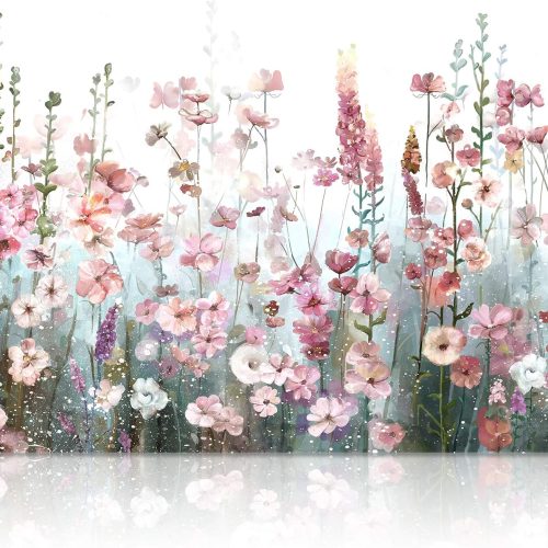 1 SUMGAR Paint by Numbers kit for Adults Flowers Pink, Colorful Canvas DIY Oil Painting Kits for Beginners, Acrylic Drawing Paintwork Crafts Christmas Gifts 16 x 20 inch (Without Frame)