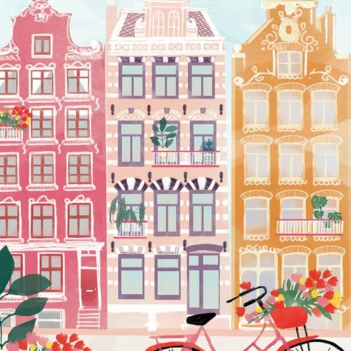LIULIMI DIY 5D World Landscape Diamond Painting Kit, Diamond Art Kit, Round Diamond Art Full Diamond Cartoon Style 12 X 16 in (Romantic Castle)