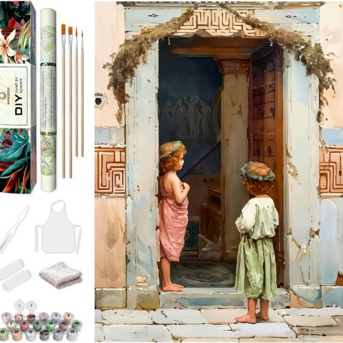 Paint by Numbers kit for Adults Beginner, Adult Paint by Number Kits, Large 16x20Inch Pre Drawn Canvas Figure Painting by Number for Beginners，Easy Acrylic DIY Color by Numbers