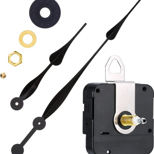 High Torque Quartz Clock Movement Clock Mechanism Replacement with Hands Spade Long 12 Inch for DIY Clock