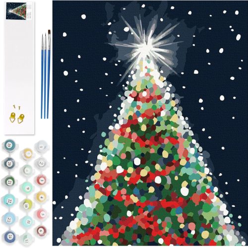 1 Petrala Paint by Numbers Kit for Adults Beginners, American Flag Acrylic Painting by Numbers, Bald Eagle Animal DIY Paintworks, 4th of July Easy Paint by Number on Canvas, 16x20 Inch