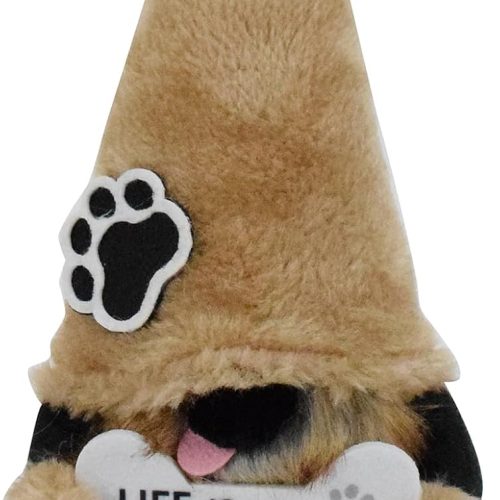 1 Dog Gnomes Plush Ornaments Doggie Paws Gnome Doll Figurine Handmade Swedish Tomte Tiered Tray Decor Dog Elf Gifts Home Decorations